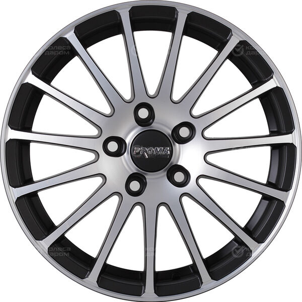 Колесный диск Proma RSs  6.5xR16 5x114.3 ET46 DIA67.1 черный матовый с алмазной проточкой в Казани