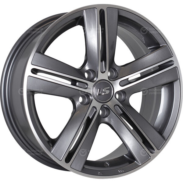 Колесный диск LS LS 320  7.5xR17 5x114.3 ET45 DIA73.1 насыщенный темно-серый полностью полированный в Казани