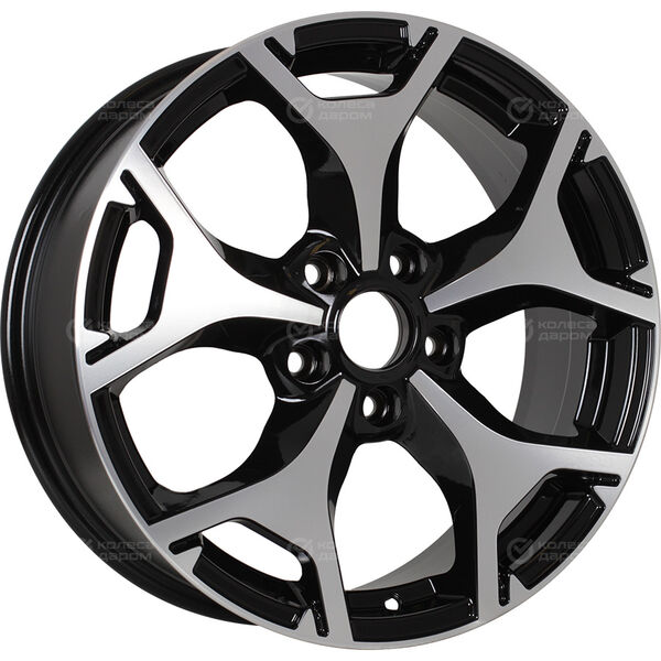 Колесный диск NEO 753  7xR17 5x100 ET48 DIA56.1 глянцевый черный с полированной лицевой частью в Казани