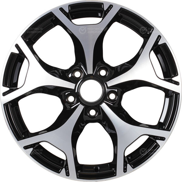Колесный диск NEO 753  7xR17 5x100 ET48 DIA56.1 глянцевый черный с полированной лицевой частью в Казани