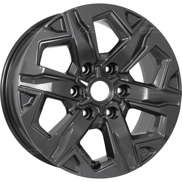 Колесный диск КиК Тейт  7.5xR17 6x139.7 ET30 DIA106.1 насыщенный темно-серый полностью полированный в Казани