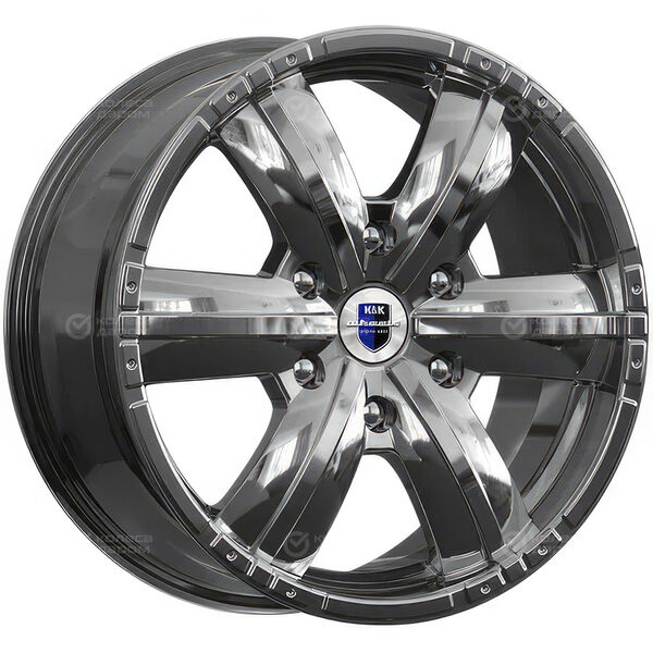 Колесный диск КиК Окинава  7.5xR17 6x139.7 ET40 DIA92.5 насыщенный темно-серый полностью полированный в Казани