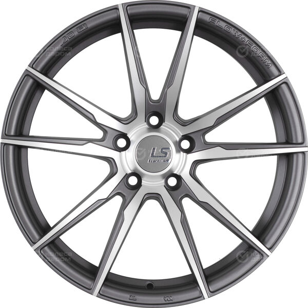 Колесный диск LS FlowForming LS RC35  8xR18 5x114.3 ET35 DIA67.1 темно-серый матовый ,частично полированный в Казани