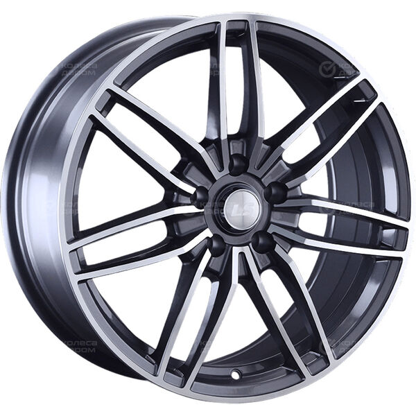Колесный диск LS LS 1241  8xR18 5x112 ET35 DIA66.6 насыщенный темно-серый полностью полированный в Казани