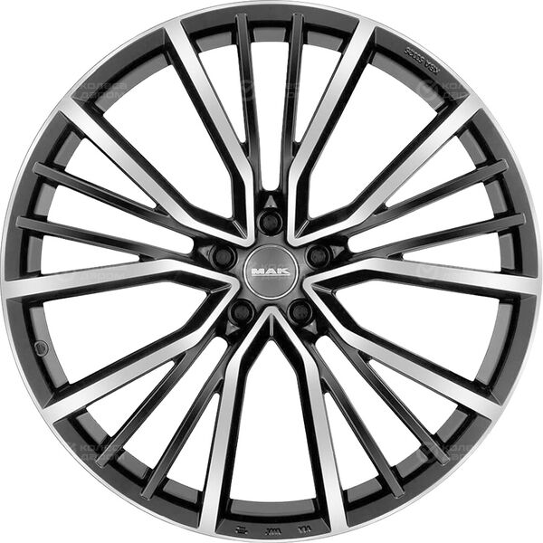 Колесный диск MAK Union  10xR22 5x112 ET26 DIA66.45 серый с полированной лицевой частью в Казани
