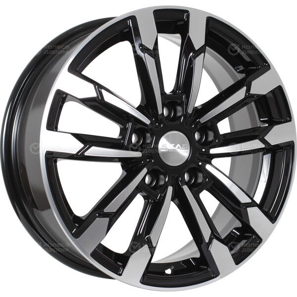 Колесный диск СКАД Кения  6.5xR16 5x100 ET38 DIA57.1 черный глянцевый с полированной лицевой поверхностью в Казани