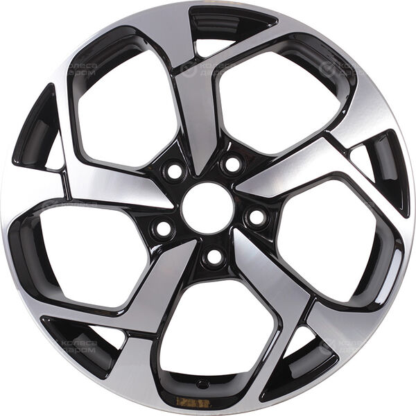 Колесный диск RST R067  6.5xR17 5x114.3 ET35 DIA60.1 глянцевый черный с полированной лицевой частью в Казани