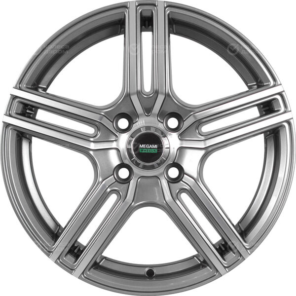 Колесный диск Megami MGM-1  6xR15 4x100 ET50 DIA60.1 насыщенный темно-серый полностью полированный в Казани