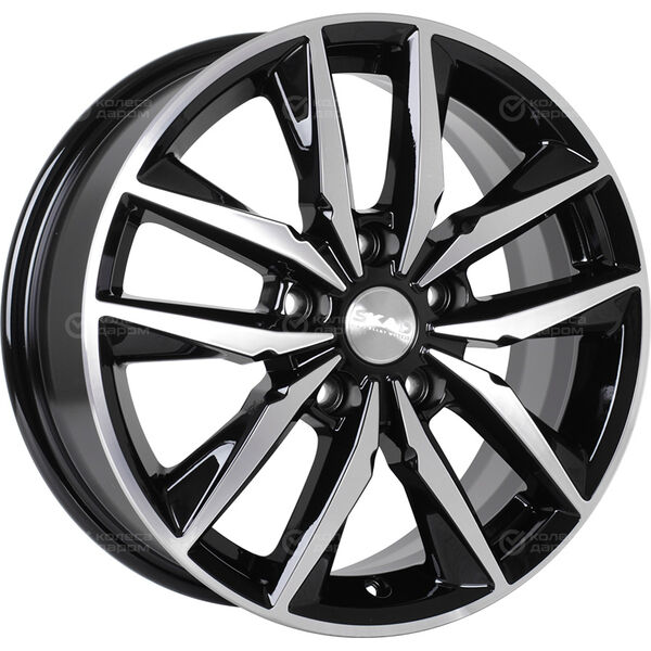 Колесный диск СКАД Тирион  6.5xR16 5x114.3 ET40 DIA66.1 (уценка) черный глянцевый с полированной лицевой поверхностью в Казани