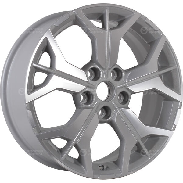 Колесный диск KHOMEN KHW1715 (ZV_17 Tiguan)  7xR17 5x112 ET40 DIA57.1 серебристый полностью полированный в Казани
