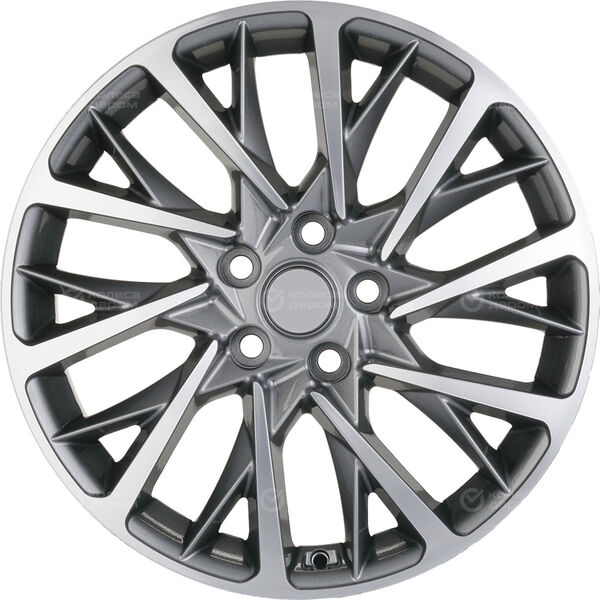 Колесный диск Carwel Оланга 1804  7.5xR18 5x114.3 ET50.5 DIA67.1 серый с полированной лицевой частью в Казани