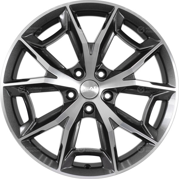 Колесный диск СКАД ПАРКЕР  7.5xR19 5x114.3 ET40 DIA60.1 темно-серый глянцевый с полированной лицевой частью в Казани