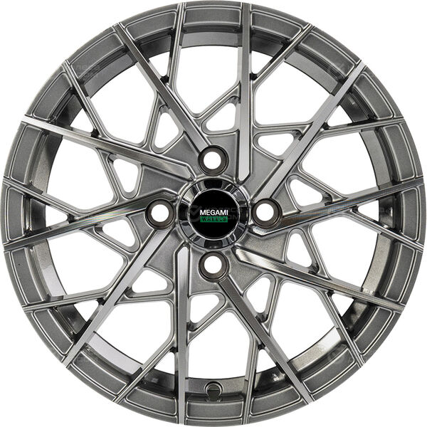 Колесный диск Megami MGM-11  6xR14 4x114.3 ET35 DIA66.1 насыщенный темно-серый полностью полированный в Казани