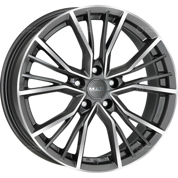 Колесный диск MAK Union  10xR22 5x112 ET26 DIA66.45 серый с полированной лицевой частью в Казани