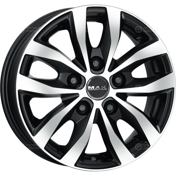 Колесный диск MAK Load 5  7xR17 5x120 ET60 DIA65.1 чёрный матовый с полированной лицевой частью в Казани