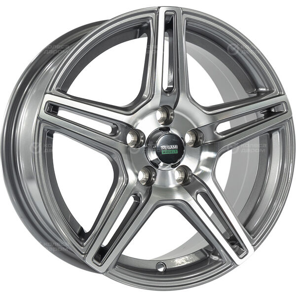 Колесный диск Megami MGM-38  6.5xR15 5x100 ET38 DIA57.1 насыщенный темно-серый полностью полированный в Казани