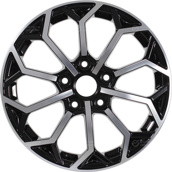 Колесный диск iFree Спейс-Нидл  6.5xR16 5x114.3 ET38 DIA67.1 чёрный глянцевый с полированной лицевой частью в Казани