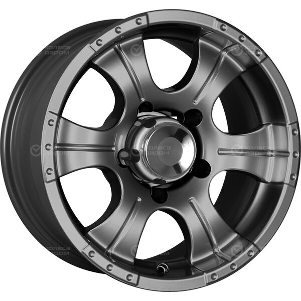Колесный диск КиК Байконур Джип-рейд  8xR16 5x139.7 ET-15 DIA110.1 темно-серебристый в Казани