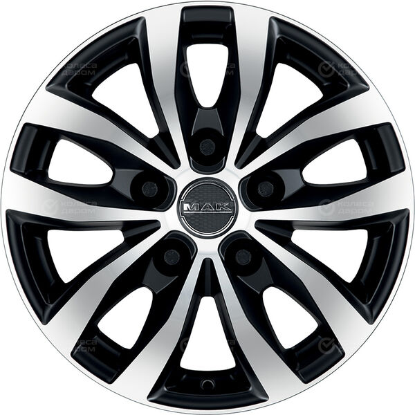 Колесный диск MAK Load 5  7xR17 5x120 ET60 DIA65.1 чёрный матовый с полированной лицевой частью в Казани