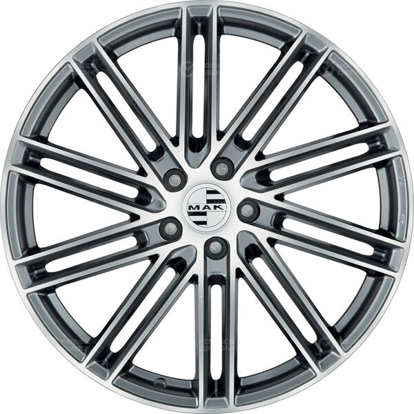 Колесный диск MAK Leipzig  9.5xR21 5x130 ET46 DIA71.6 серый с полированной лицевой частью в Казани